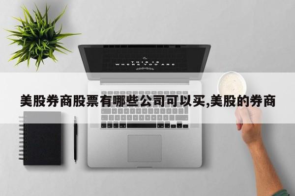 美股券商股票有哪些公司可以买,美股的券商